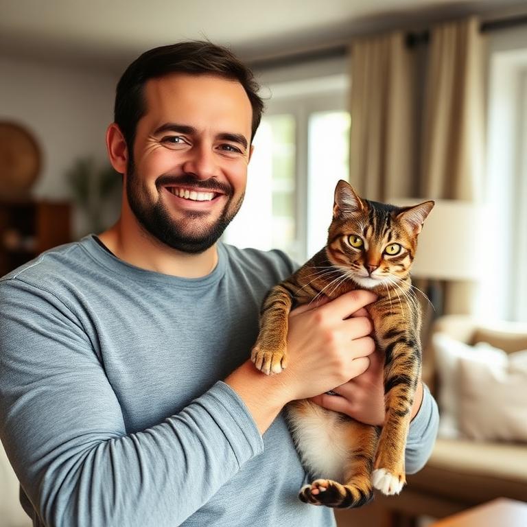 Simba com a nova família