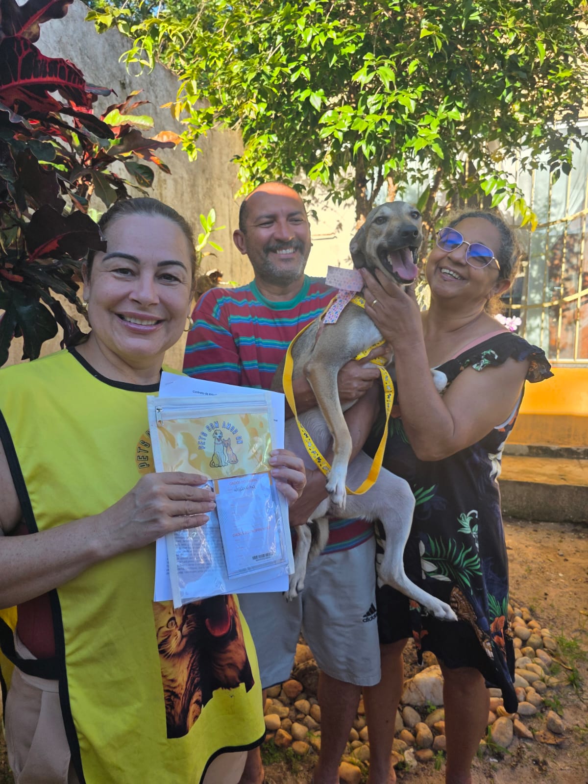 Leopoldina com a nova família