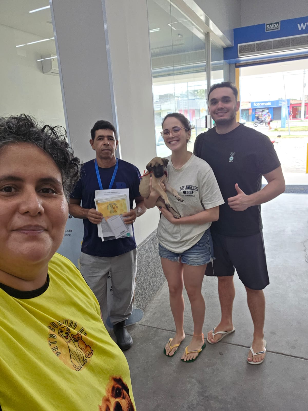 Maria Joaquina com a nova família