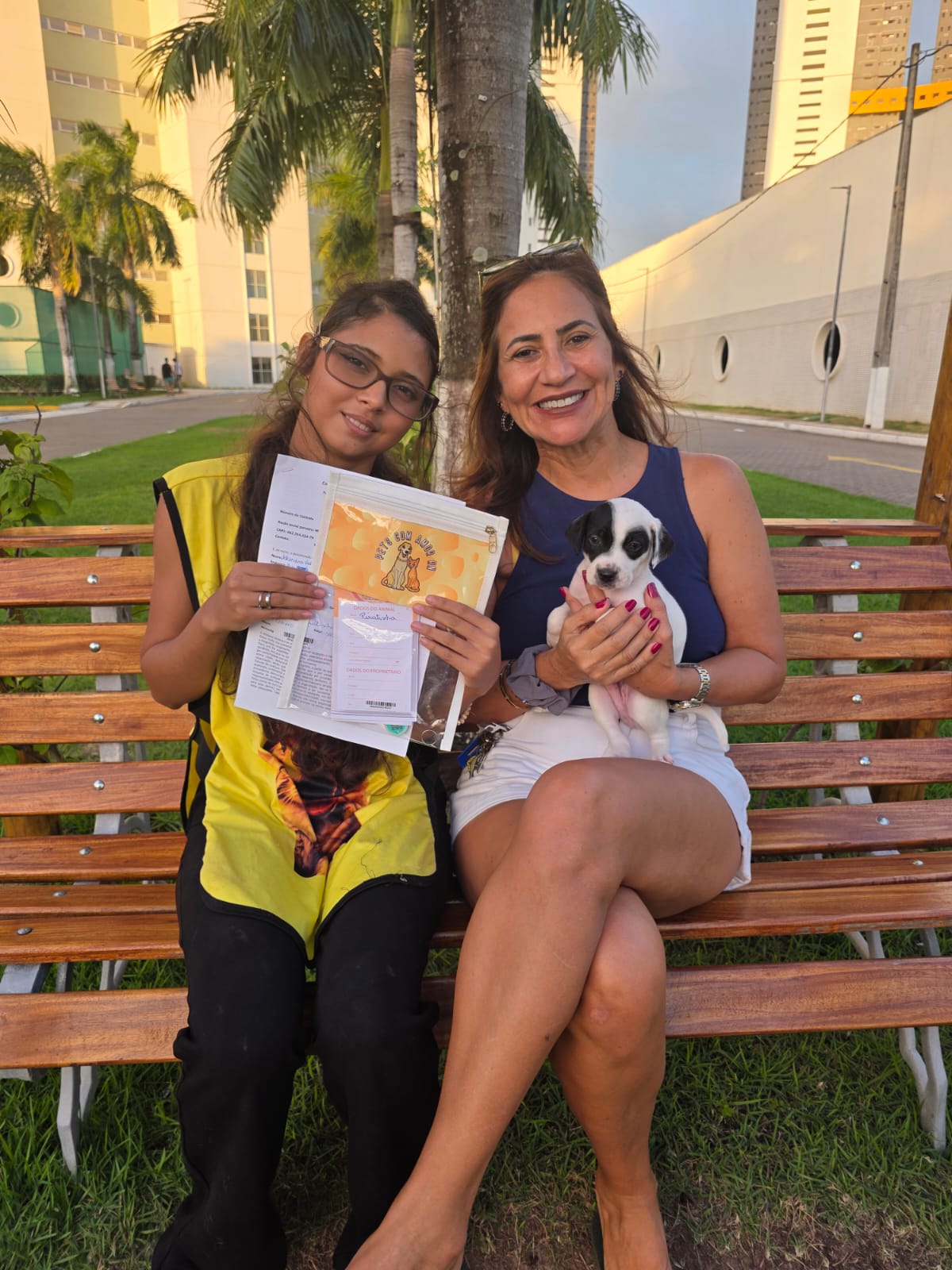 Piratinha com a nova família