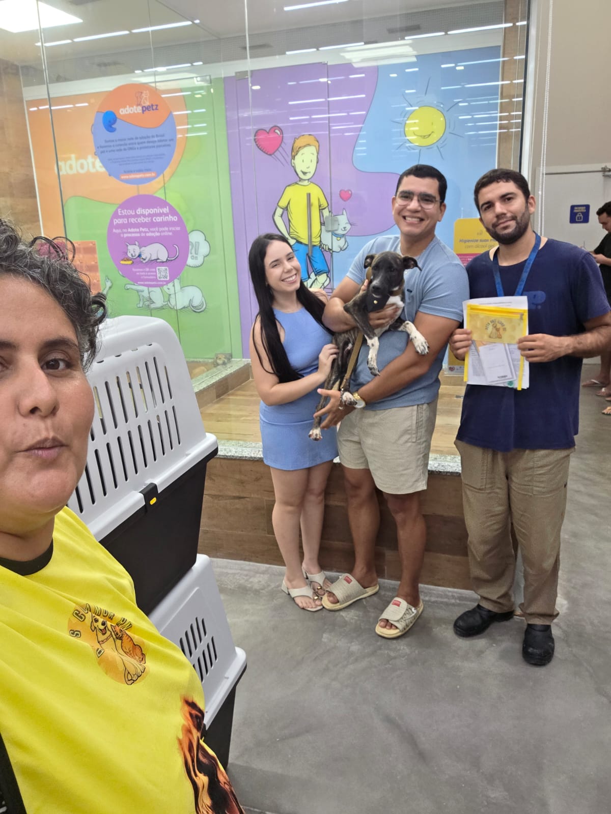 Zion com a nova família